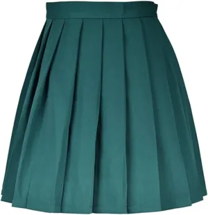 Women High-Waisted Pleated Mini Skirts School Tennis Skirt