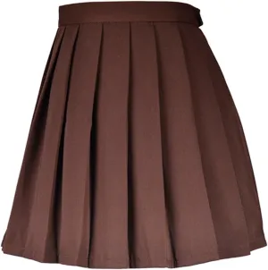 Women High-Waisted Pleated Mini Skirts School Tennis Skirt