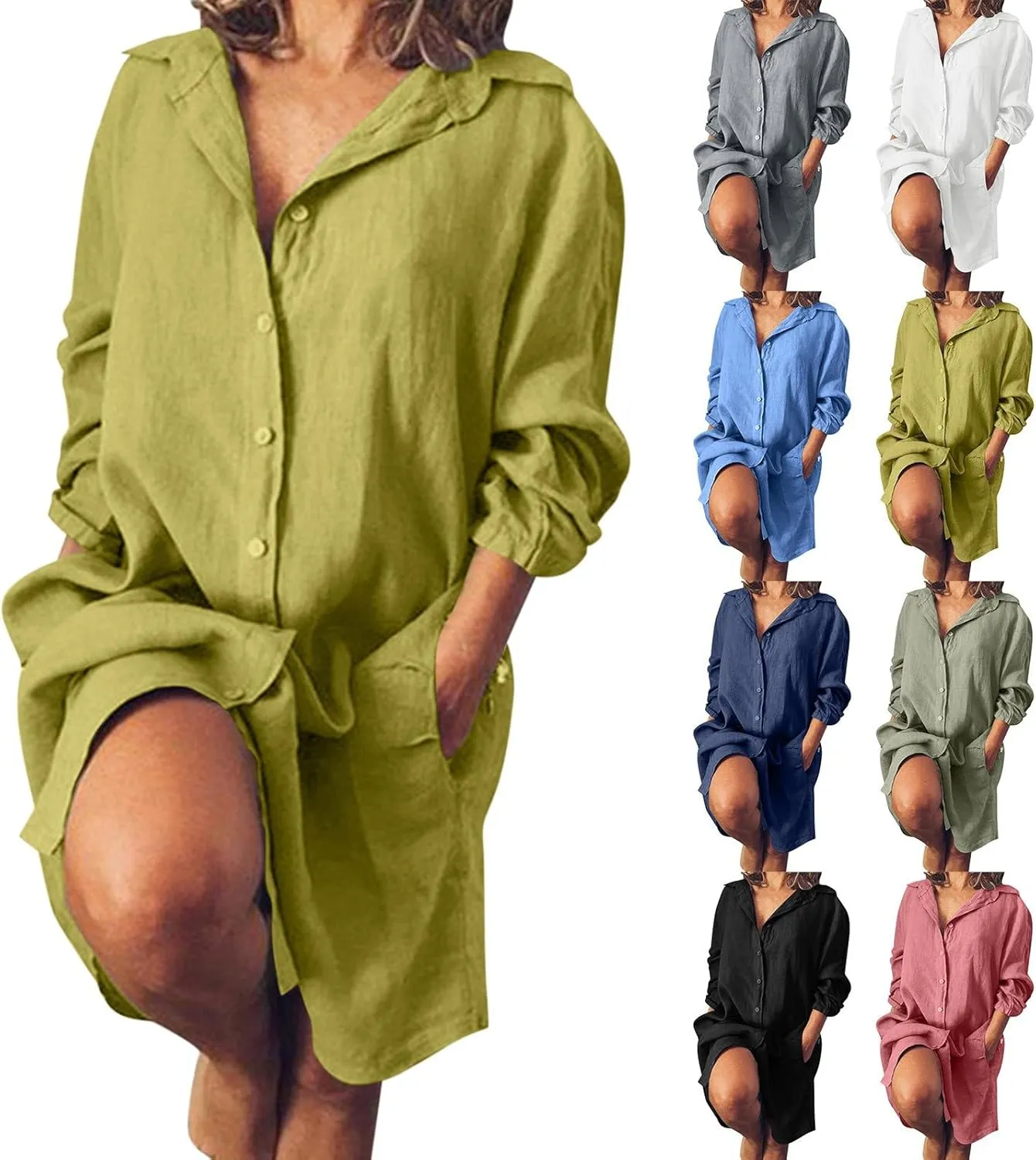 Women T Shirt Dress Summer Fashion Mini Dress Short Sleeve Sundress Solid Color Casual Outfits with Pocket