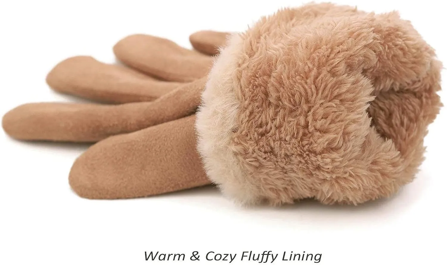Women Winter Mitten Genuine Suede Leather Sheepskin Shearling Mittens Gloves Women Gloves Winter Suede