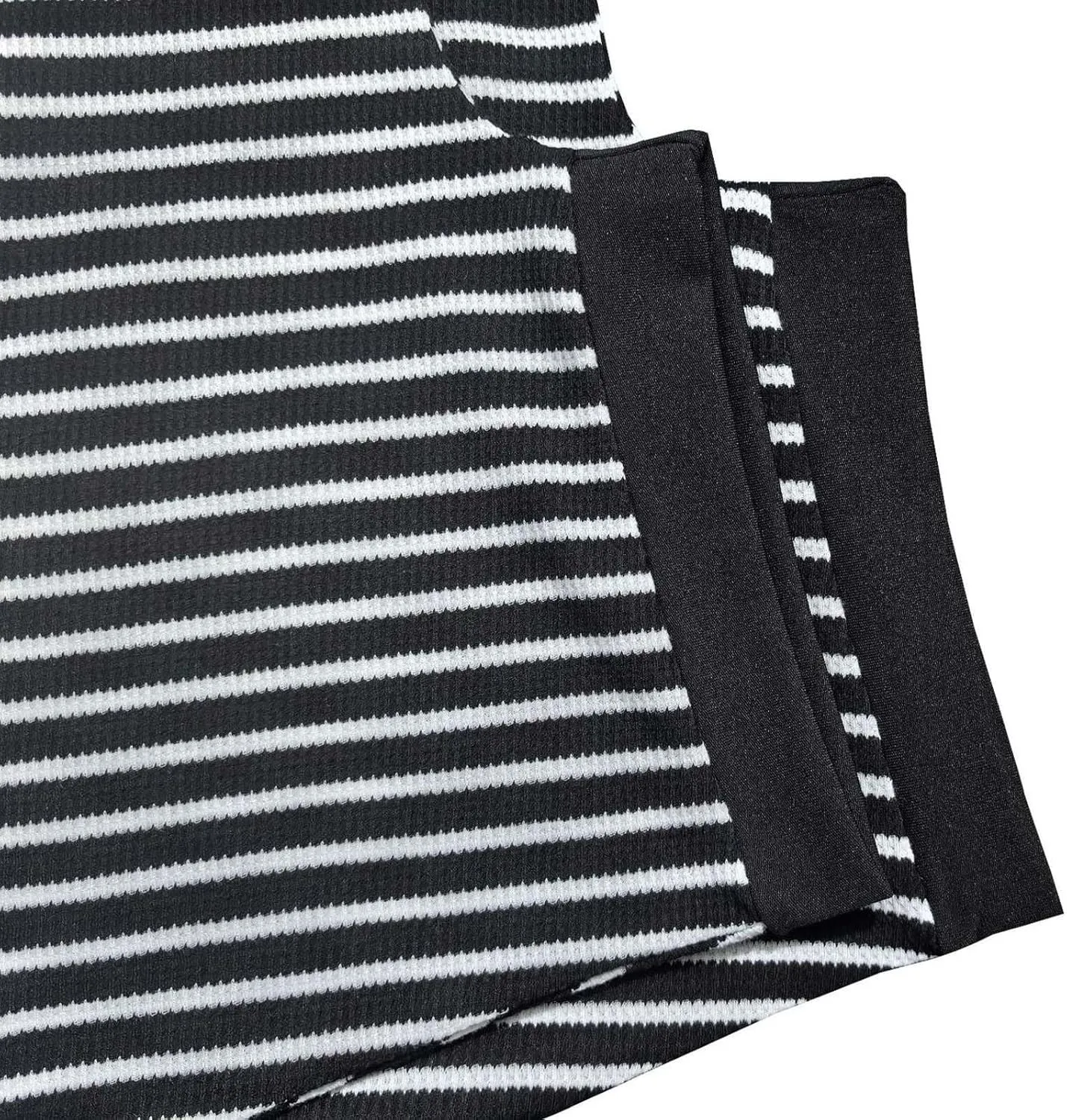 Womens 2 Piece Striped Knit Sets Summer Short Sleeve T Shirts Elastic High Waisted Shorts Trendy Casual Lounge Outfits