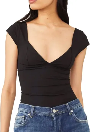 Womens Crop Tops Cami Deep V Neck Sexy Y2K Shirt Short Sleeve Backless Basic Summer Casual Tee Shirts Cami Crop Tops