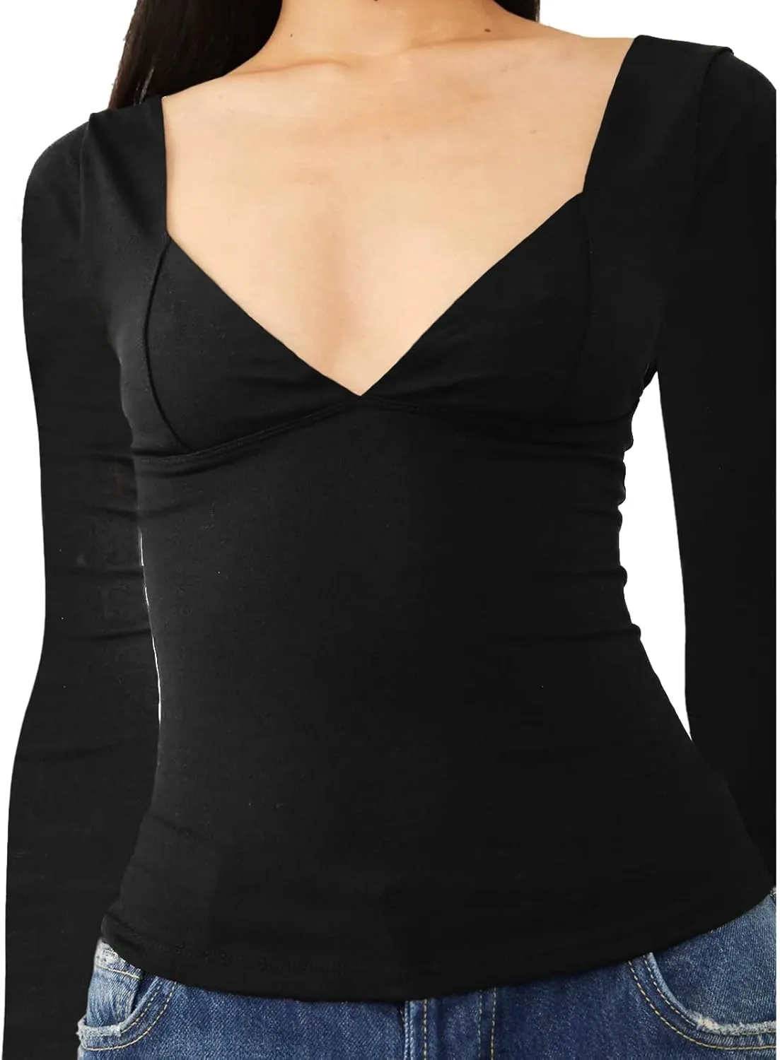 Womens Crop Tops Cami Deep V Neck Sexy Y2K Shirt Short Sleeve Backless Basic Summer Casual Tee Shirts Cami Crop Tops