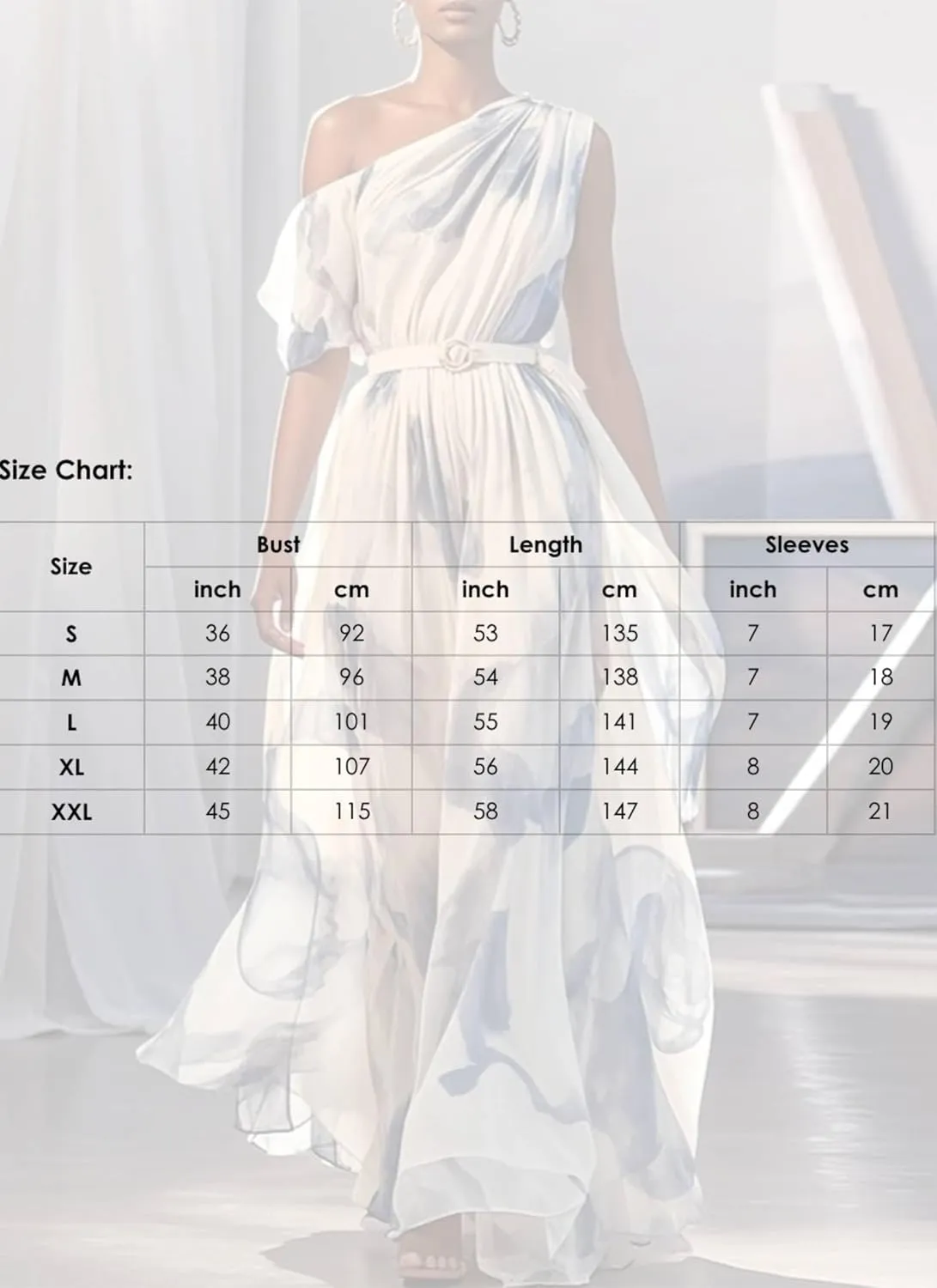 Women's Elegant One Shoulder Dress Flowy Summer Short Sleeve Tiered Ruffle Hem Cocktail Wedding Guest Maxi Dresses