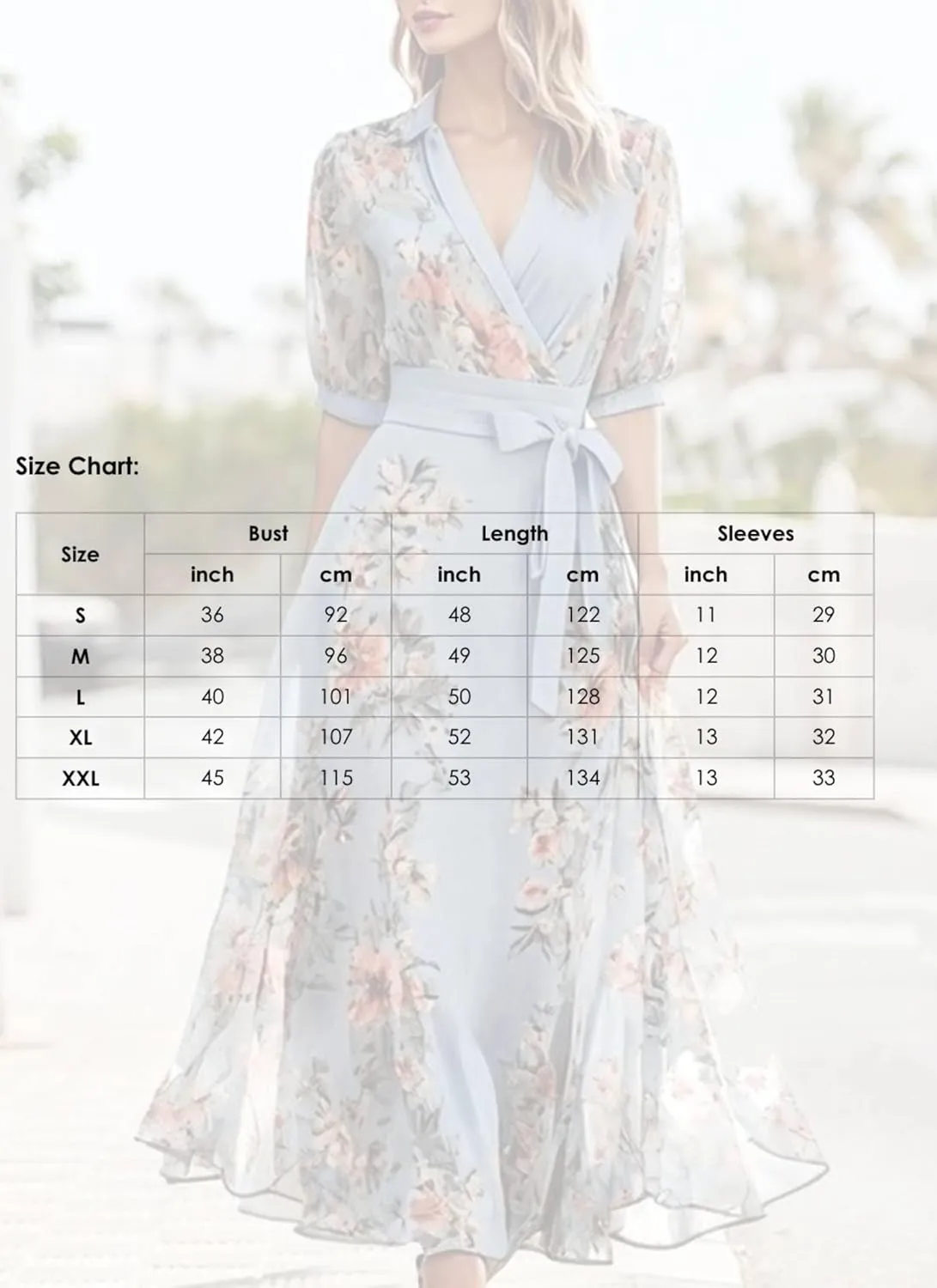 Women's Flowy Ruffle Hem Dress Boho Floral Print Elegant Wrap Semi Sheer Short Sleeve Vacation Party Maxi Dresses