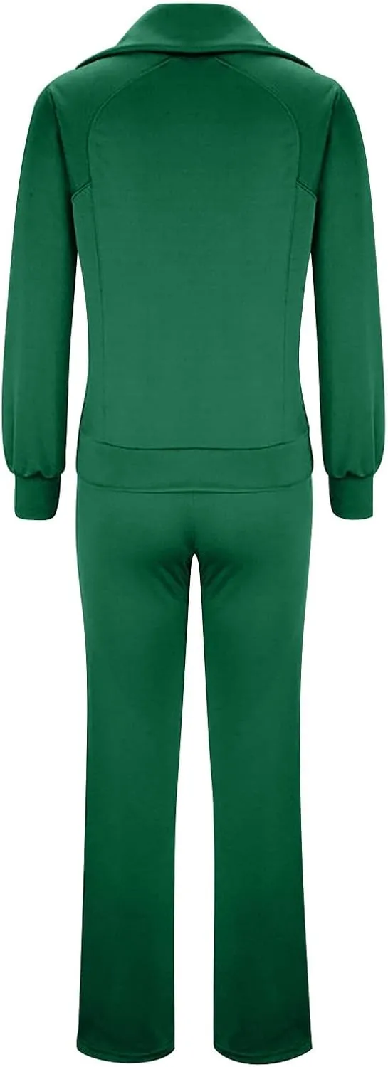 Womens Hooded 2 Piece Sweatsuit Set Trendy Half Zip Solid Tracksuit Outfits Outdoor Sports Casual Y2K Streetwear Sets