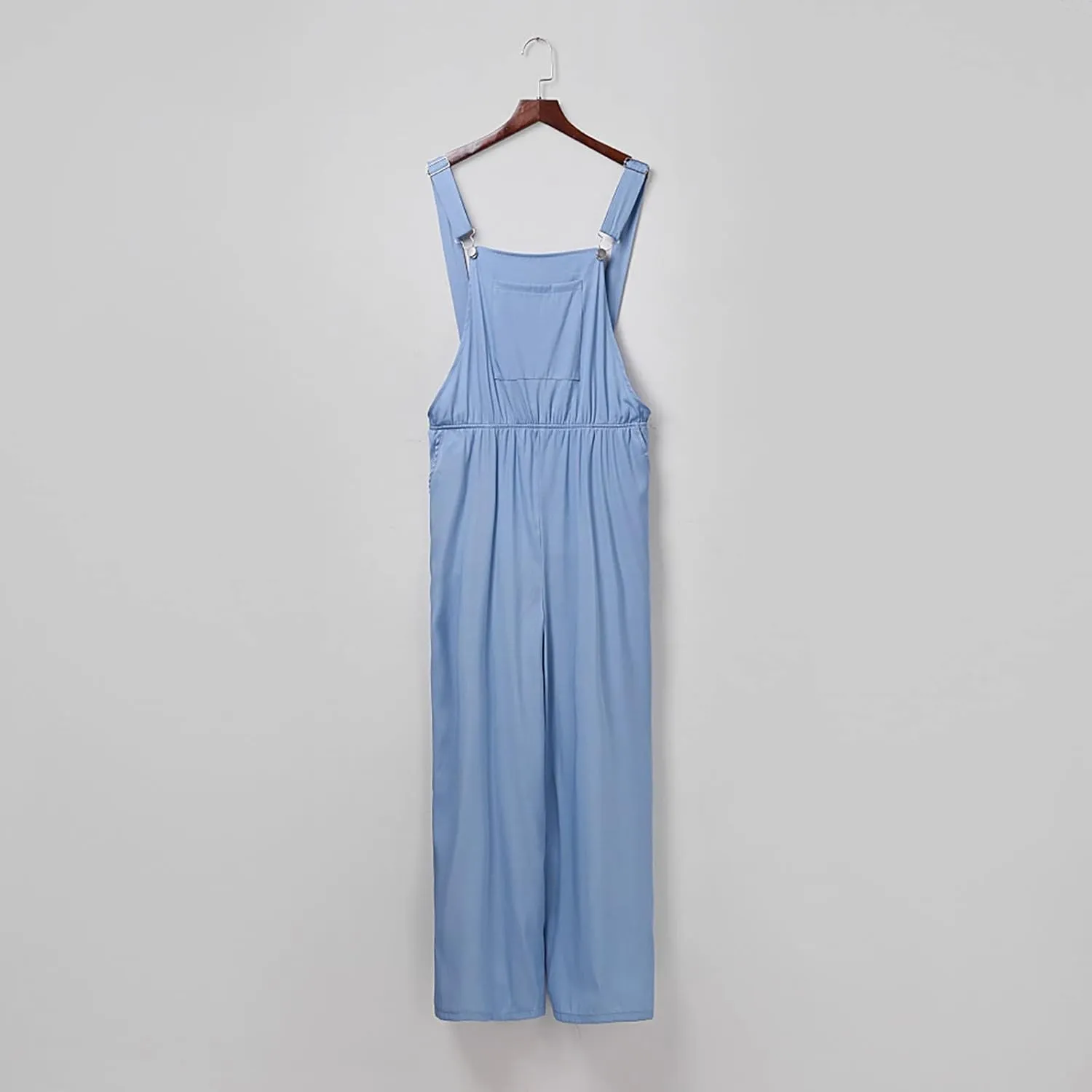 Womens Jumpsuits Casual Denim Overalls Wide Leg Jean Rompers Sleeveless Summer Casual Denim Jumpsuits