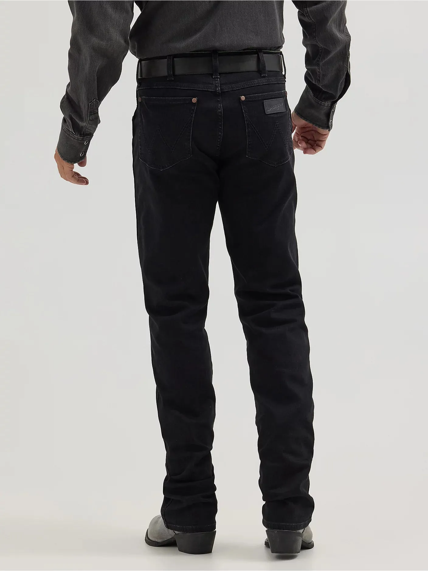 WRANGLER RETRO BLACK SLIM STRAIGHT FIT JEANS