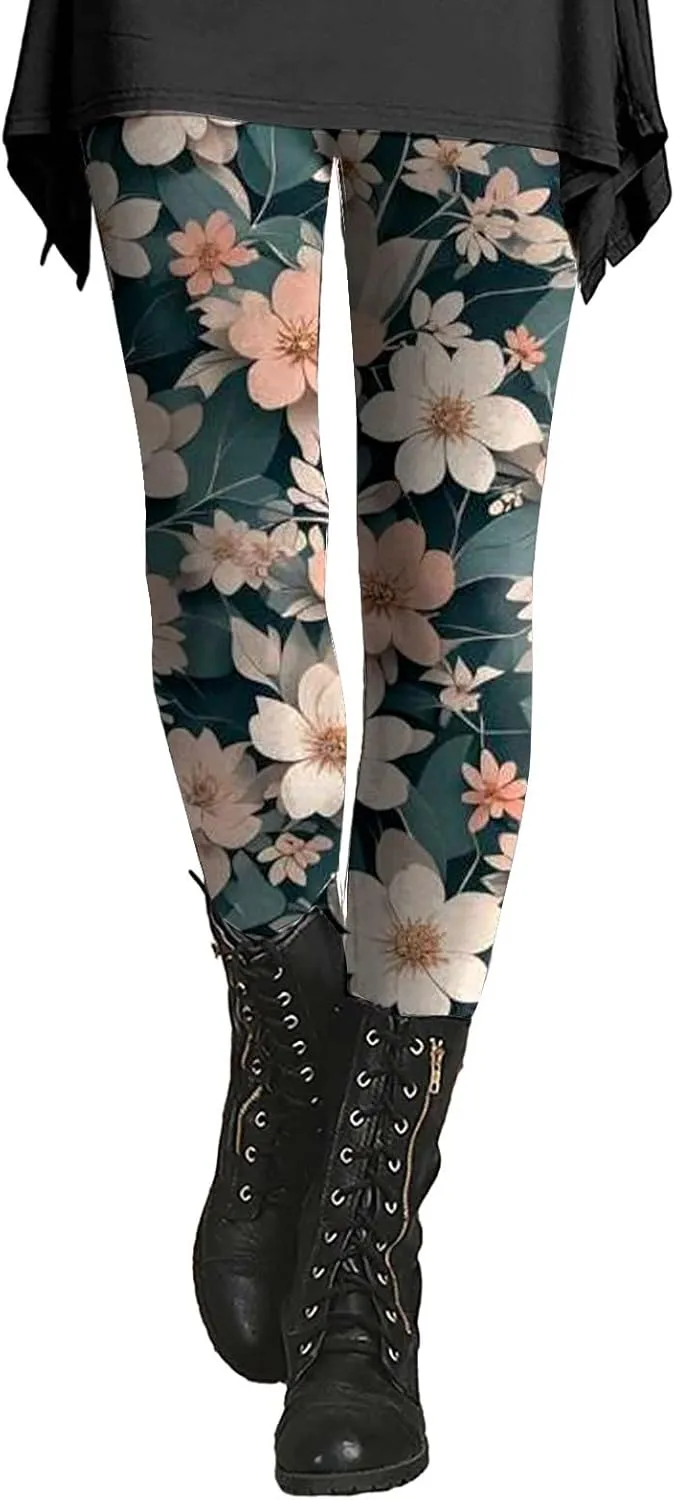 Xs Leggings for Women Petite High Waisted Printed Yoga Pants Women Tummy Control Pants