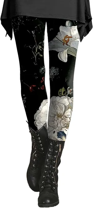 Xs Leggings for Women Petite High Waisted Printed Yoga Pants Women Tummy Control Pants