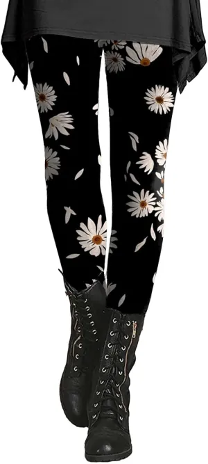 Xs Leggings for Women Petite High Waisted Printed Yoga Pants Women Tummy Control Pants