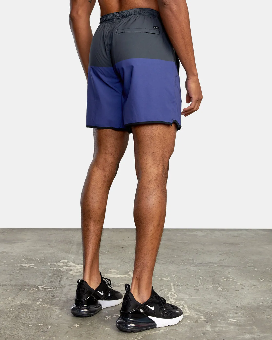 Yogger Stretch 17" Athletic Shorts - Imperial Blocked